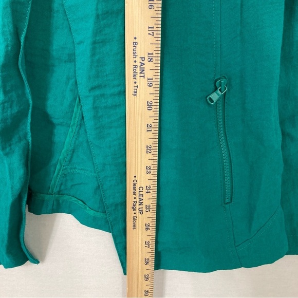 Chico's Green Lightweight Open Front Jacket size XL / 3 Office Business - Picture 4 of 8
